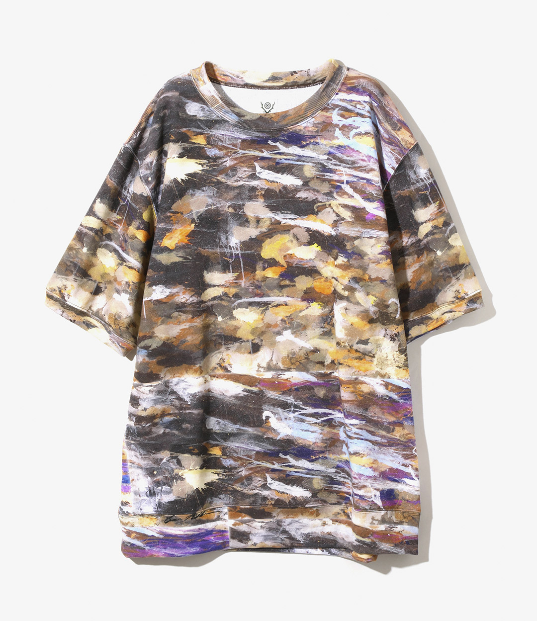S/S Crew Neck Sweat Shirt - Poly Jersey / Painting Pt. ¥20,900